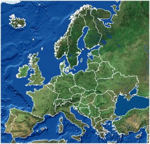 Map - Europe - satellite