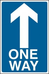 one way sign